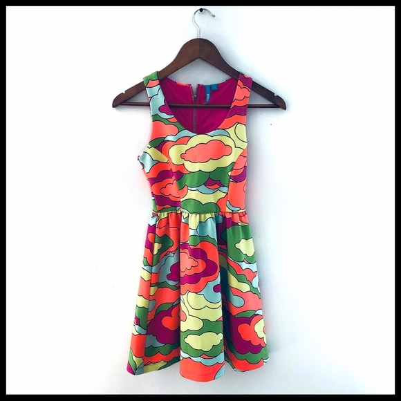 Nanette Lepore L’AMOUR Dress Neon Cloud XS - Picture 2 of 4